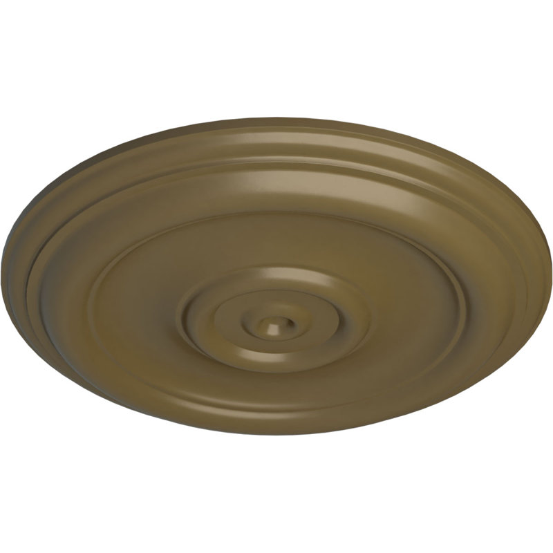 Médaillon de plafond traditionnel H 12 po x l 12 po x P 1 po, Boue Mississippi