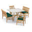 Wexford Outdoor 5 - Piece Dining Set with Cushions-2089628431