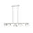 Trombetta 5 Light Linear Chandelier-807191885