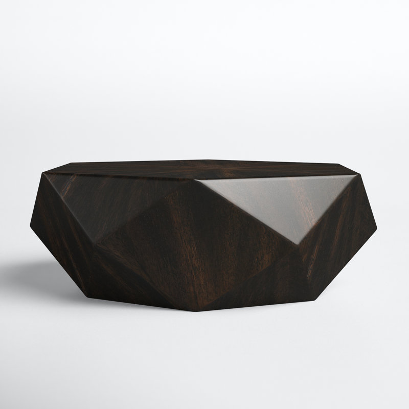 Brisbane Coffee Table, Worn Black, 14" H x 40" L x 40" W