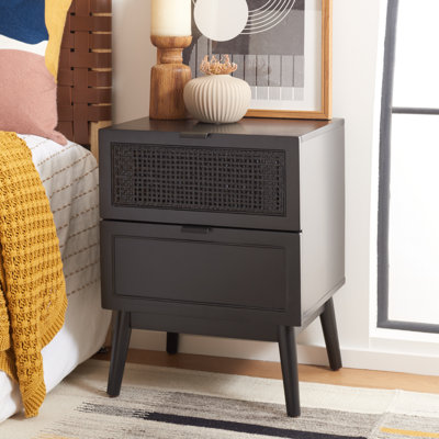 Neruda 2 Drawer Rattan Nightstand by Beachcrest Home