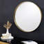 Louison Steel Circle Wall Mirror