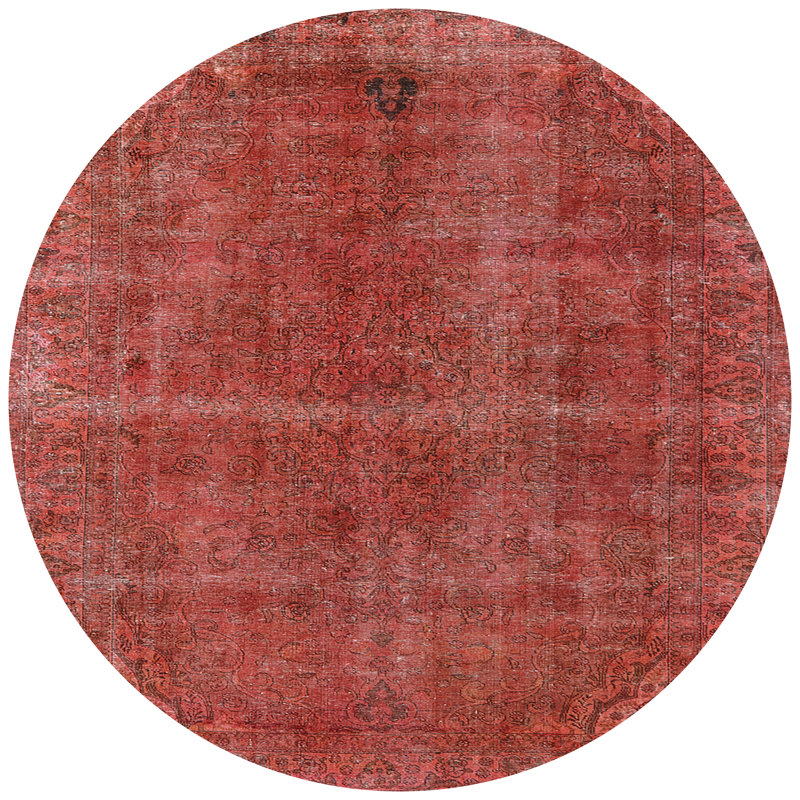 Espalda Oriental Indoor Rug, Round 4'