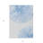 3' X 5' Denim Blue And Ivory Abstract Washable Indoor Outdoor Area Rug