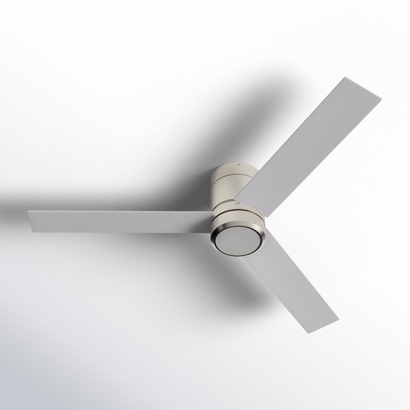 52'' Ceiling Fan with LED Lights, Satin Nickel