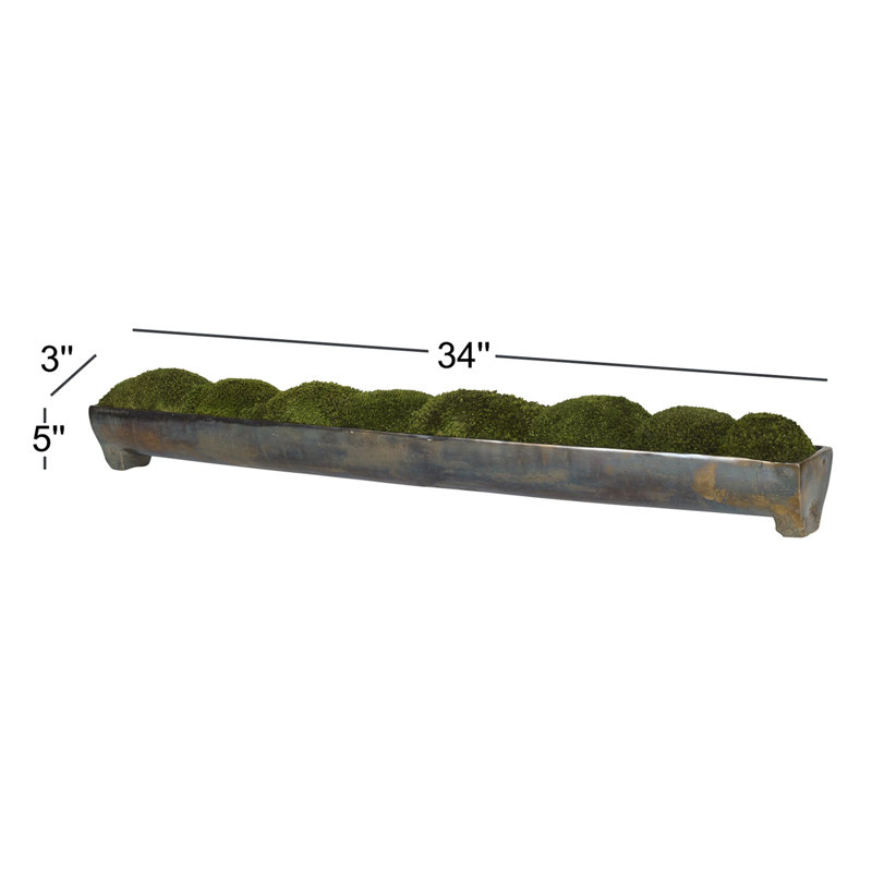 Natural Fibres Moss Arrangement in Planter
