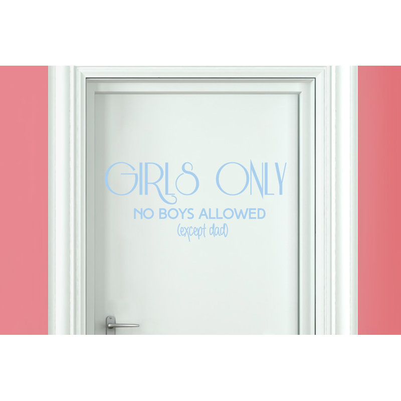 Non-Wall Damaging Wall Decal, Light Blue