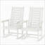 Ensemble de chaises berçantes d'extérieur, 2 pièces