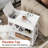 Reggis 24'' End Table with Power Outlets & USB, Side Table with Drawer and 2 Shelves, Farmhouse Side Table for Small Spaces, End Table With Drawer For Living Room, Bedroom-1338182133
