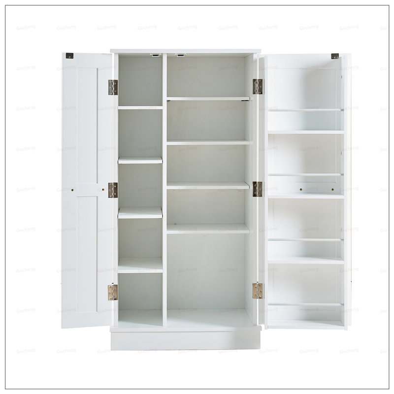 Armoire de cuisine en panneau de fibres à densité moyenne durable avec revêtement résistant aux égratignures et beaucoup de rangement, parfait pour la vie organisée