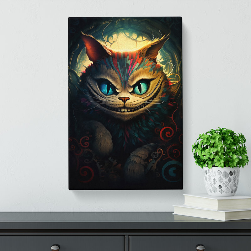 Cheshire Cat Constructivism - Wrapped Canvas, 76cm H x 50cm W x 3cm D