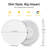 4 Pack 12 Inch Flush Mount LED Ceiling Light Fixture, 3200LM, 5CCT Selectable,24W, Dimmable, Modern Flat Panel Lights, Round