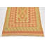 Tapis de surface en laine orange 2 pi 8 po x 4 pi 3 po one-of-kind à la main noué la new age Elland