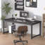 70" Computer Desk,Large Home Office Desk Wide Workstation 1 Inch Thicker Tabletop For Writing,Black