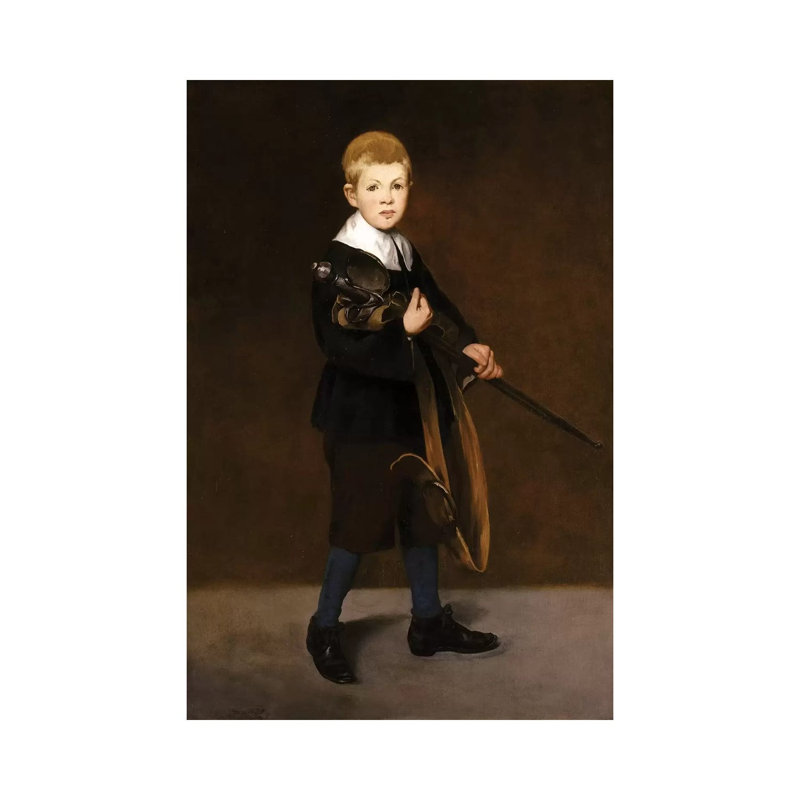 Boy With A Sword, 1861 by Edouard Manet - Wrapped Canvas Print, 66.04cm H x 45.72cm W x 1.91cm D