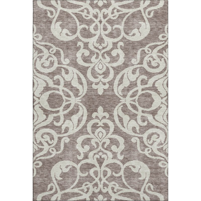 Premium Machine Washable Prisco Taupe Rug