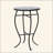 Charming Iron-Framed Ceramic Tile Side Table For Outdoor Styling