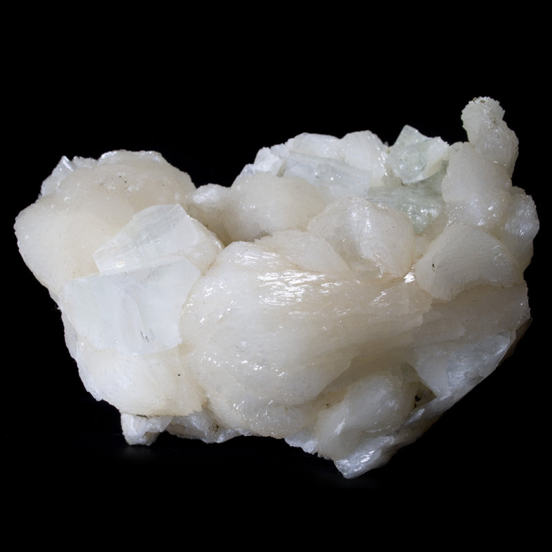 Stilbite avec apophyllite sur basalte