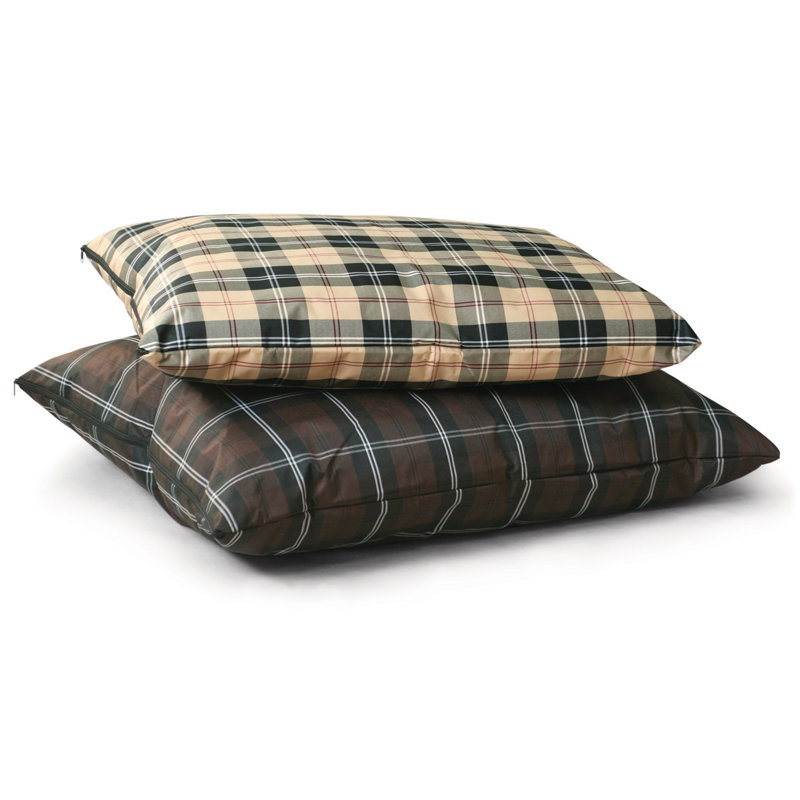 Coussin pour chien à couture unique intérieure / extérieure, Grand (44" L x 35" W), marron