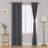 Bix Solid Blackout Thermal Grommet Curtain Panels-581387653-581387673