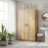 Oak Multi-Purpose Utility Storage Cabinet