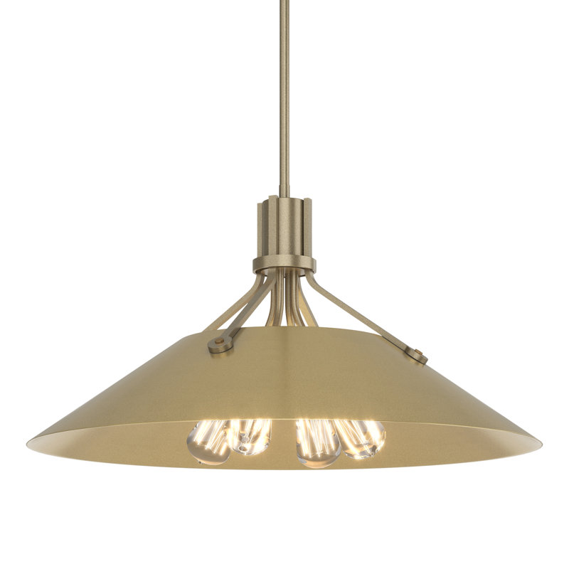 Henry 4 - Light Single Cone Pendant, Oil Rubbed Bronze, Modern Brass