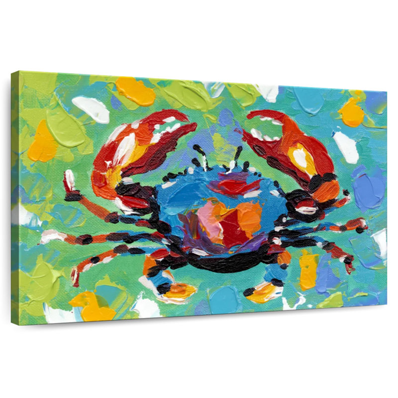 Brampt Seaside Crab I, 16" H x 24" W