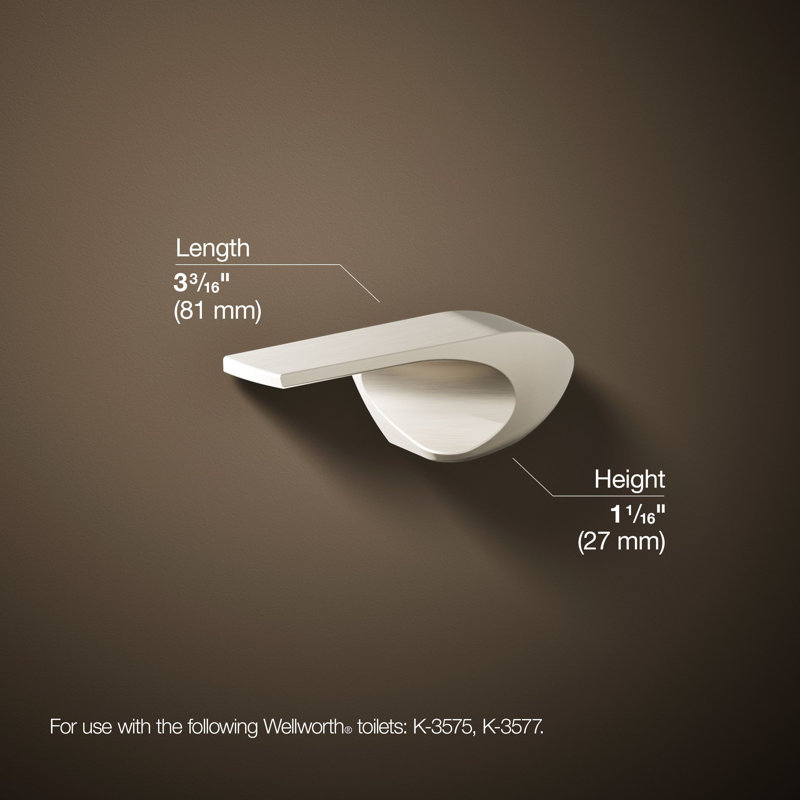 Levier de déclenchement à gauche Wellworth, Nickel brossé éclatant