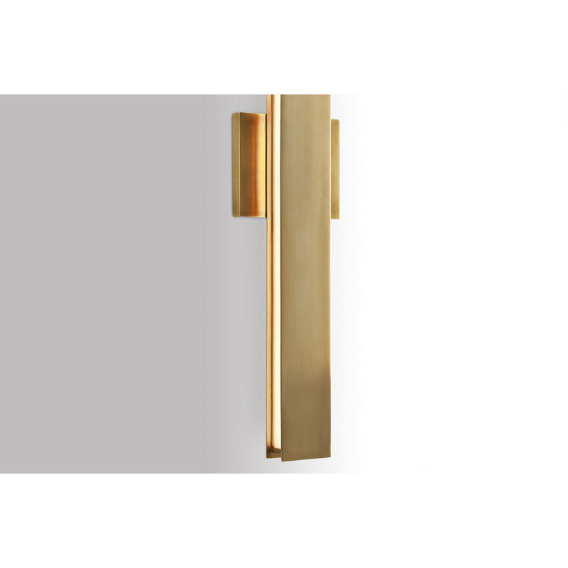 Bau 1 - Light LED Bath Bar, Natural Brass