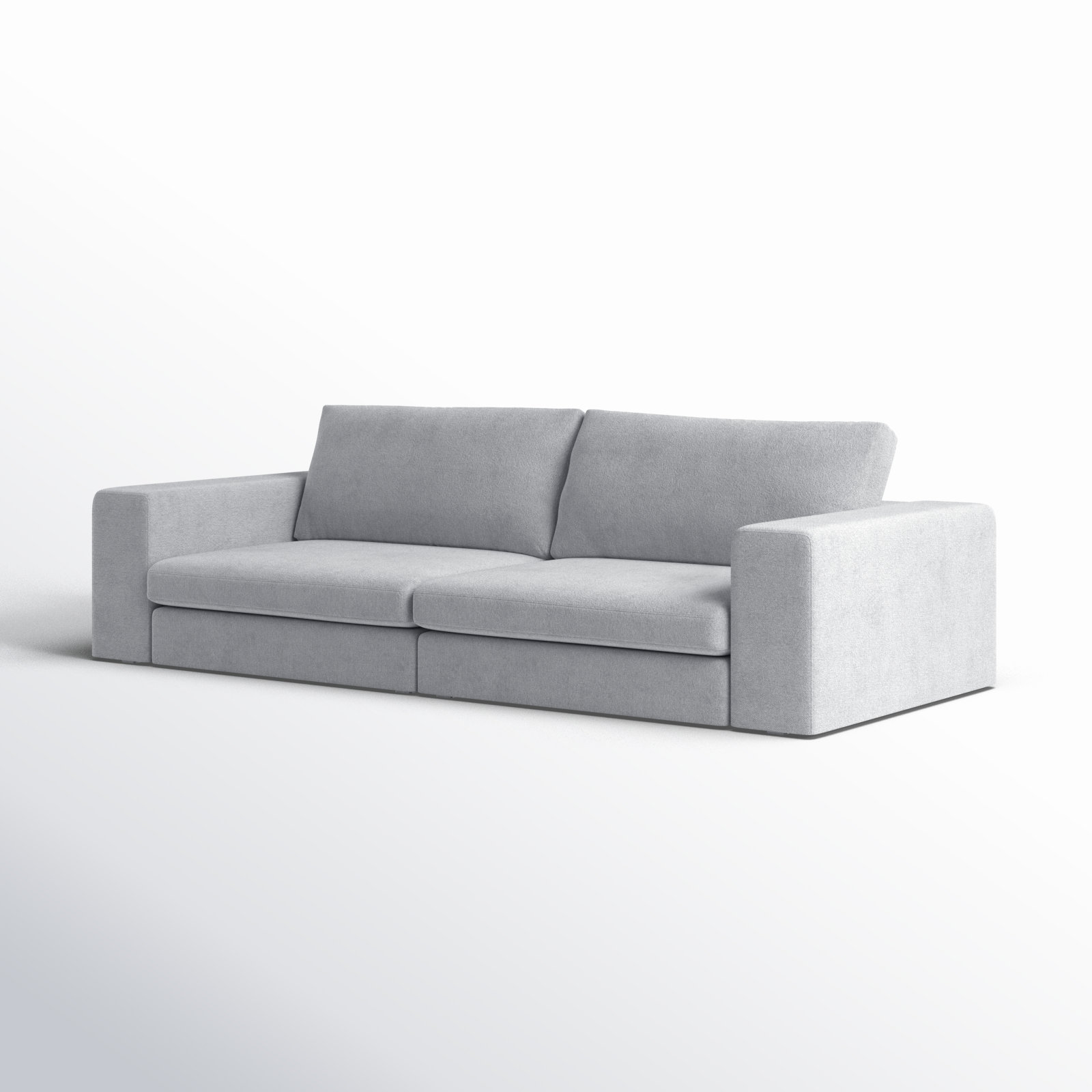 Ojai 100" Modular Sofa, Light Gray