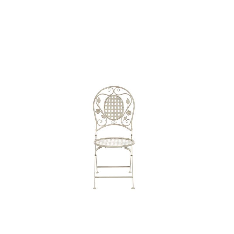 Fostoria Folding Patio Dining Side Chair with Cushion