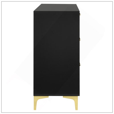 Commode rectangulaire à 6 tiroirs Lexie