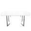 Dashonte Extendable Oval Metal Base Dining Table