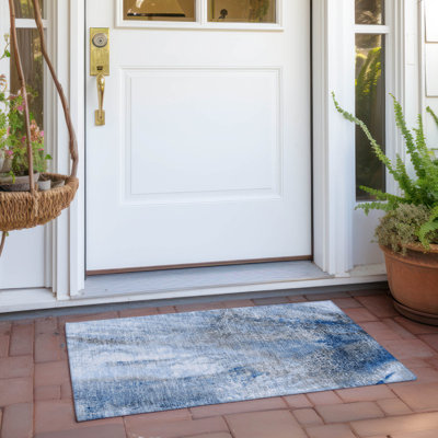 Kyrie Washable Abstract Indoor / Outdoor Rug