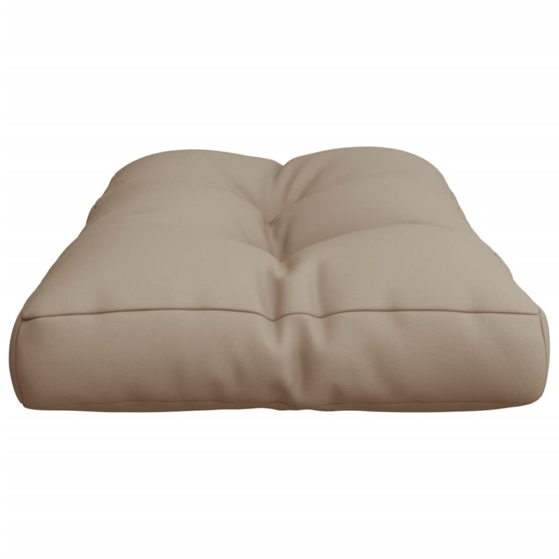 vidaXL Pallet Cushion Taupe 31.5"x15.7"x4.7" Fabric, Taupe, 31.5" H x 15.7" W x 4.7" D