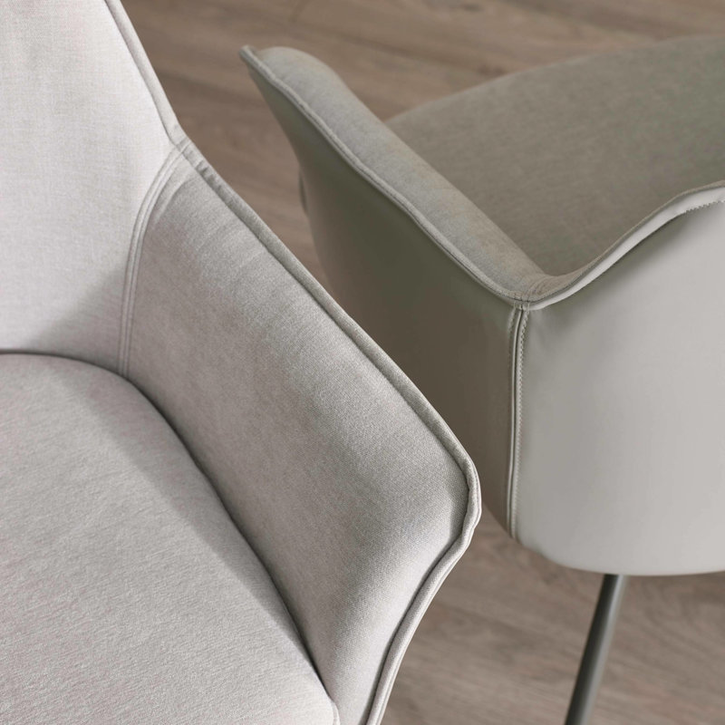 Blocher 48cm H Fabric Upholstered Side Chair in Beige