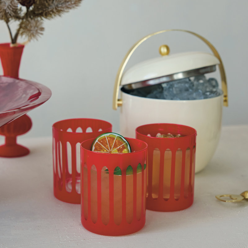 Ruby Red Artisanal Glass Tumbler