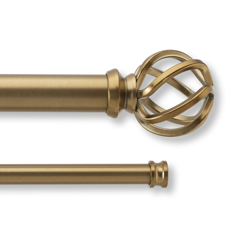 Fleuron rond en nickel brossé et or brossé, 36" - 72", Or brossé
