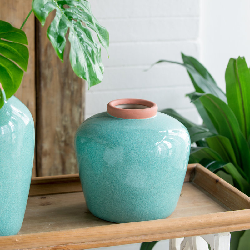 Vase de table Cevennes, H 7,5 po x l 8,3 po x P 8,3 po