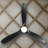 Black Solid Wood Ceiling Fan With Light-1699609426