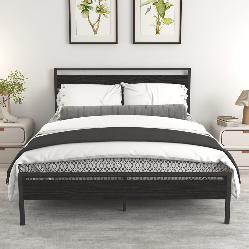 Classical Metal Frame Platform Bed