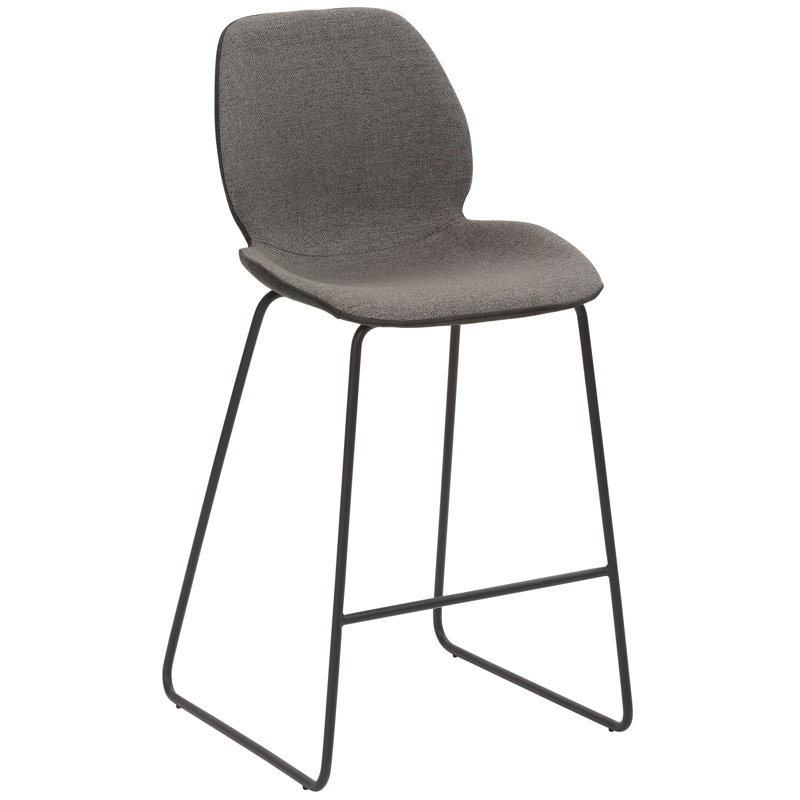 Radovanova Upholstered Bar Stool with Steel Frame