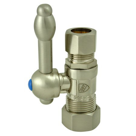 Quarter Single Hole Bathroom Faucet, Brushed Nickel