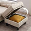Canapé de 102,4 po de largeur avec repose-pieds et banc long avec table basse-457809662