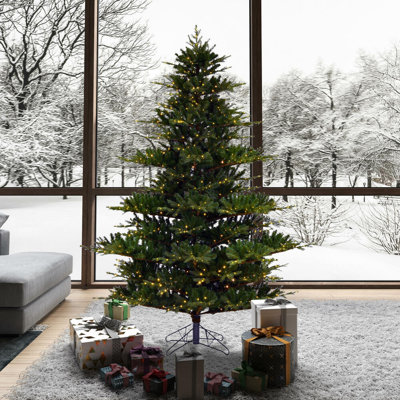 Easy Set-Up 6.5' Lighted Pine Christmas Tree