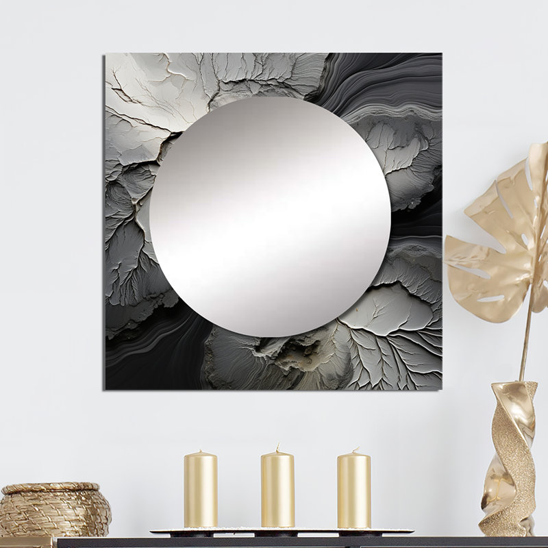 Art mural en miroir Lotie - Spiritual Stone, 36 po x 36 po