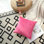 Housse de coussin en velours uni
