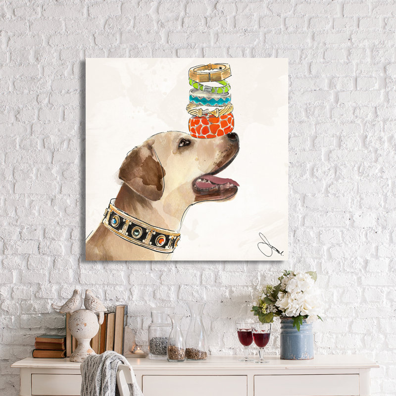 «Accessory Hound», impression, H 28 po x l 28 po x P 1,5 po, Toile tendue