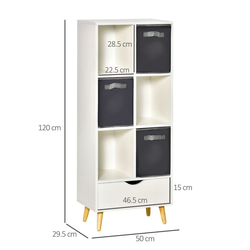 Malden 120 cm H x 50 cm W Cube Bookcase