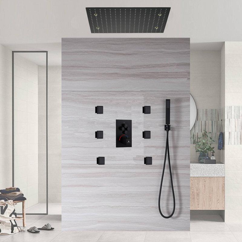 Thermostatic All-In-One Kit with Rough in-Valve